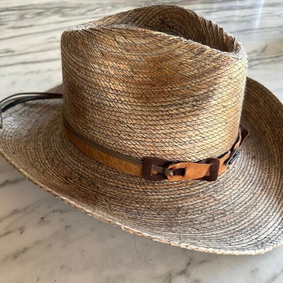 Stetson Monterey Bay Palm Leaf Straw Size Large - Picture 3 of 7